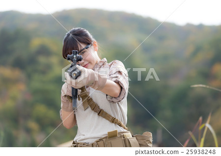Survival game Military female image 25938248