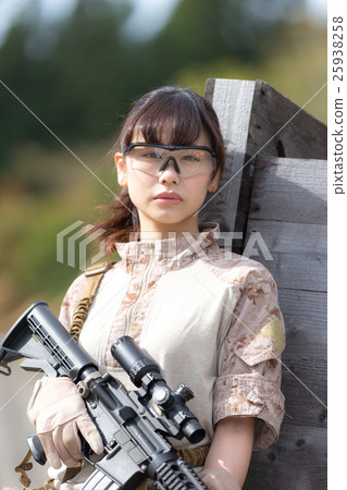 Survival game Military female image 25938258