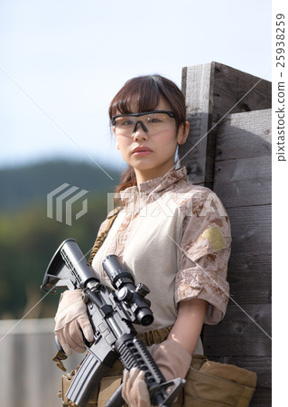 Survival game Military female image 25938259