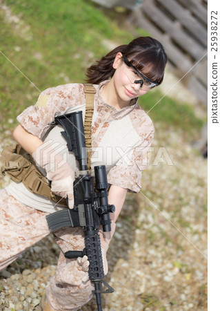 Survival game Military female image 25938272