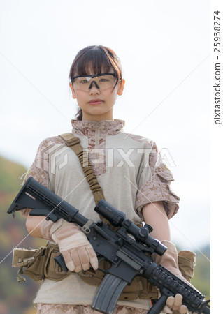 生存遊戲軍事女性形象 25938274