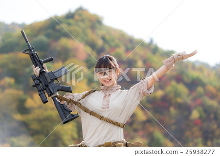 生存遊戲軍事女性形象 25938277