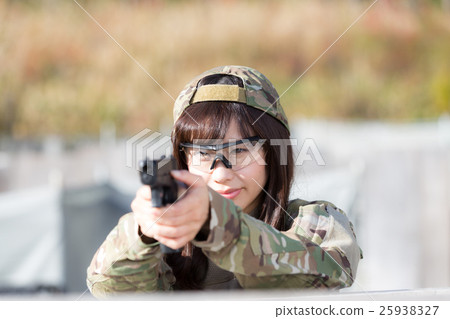 生存遊戲軍事女性形象 25938327