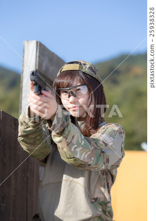 Survival game Military female image 25938328