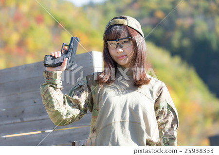 生存遊戲軍事女性形象 25938333