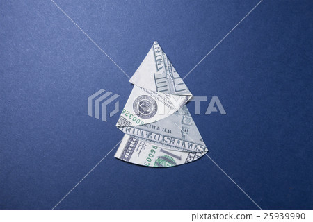 Money Origami Christmas tree Money Origami Christmas tree 25939990