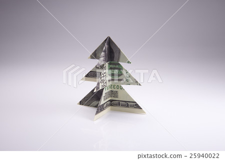 Money Origami Christmas tree Money Origami Christmas tree 25940022