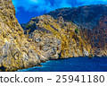 View from sea on rocks in Alanya 25941180