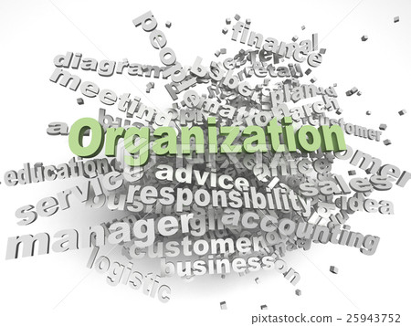 3d imagen Organization issues concept word cloud 3d imagen Organization issues concept word cloud 25943752