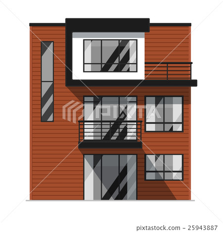 Family house isolated on white background 25943887