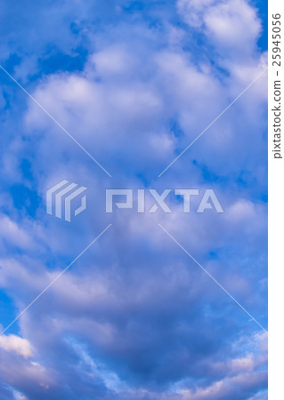 Sky and clouds in the morning of October (Blue more vertical with retouching) 25945056
