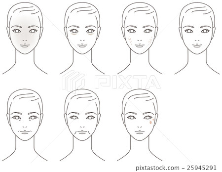 An aged woman with facial skin 25945291