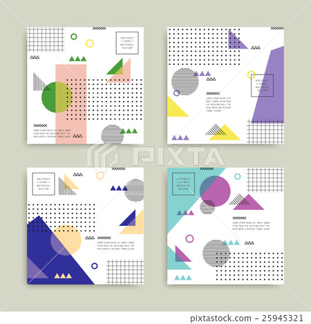 Abstract geometric card set - Stock Illustration [25945321] - PIXTA