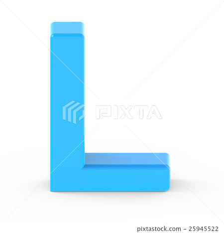 light blue letter L - Stock Illustration [25945522] - PIXTA