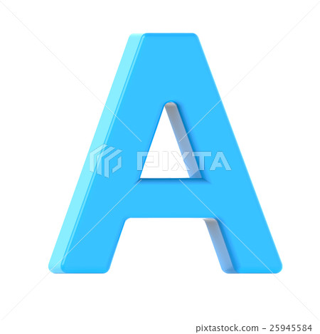 light blue letter A light blue letter A 25945584