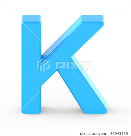 light blue letter K - Stock Illustration [25945589] - PIXTA