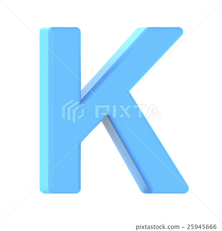 light blue letter K - Stock Illustration [25945666] - PIXTA