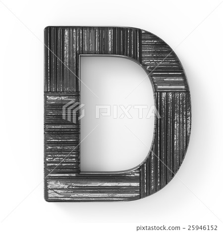 3d black letter D - Stock Illustration [25946152] - PIXTA