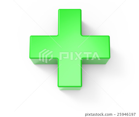 green plus sign - Stock Illustration [25946197] - PIXTA