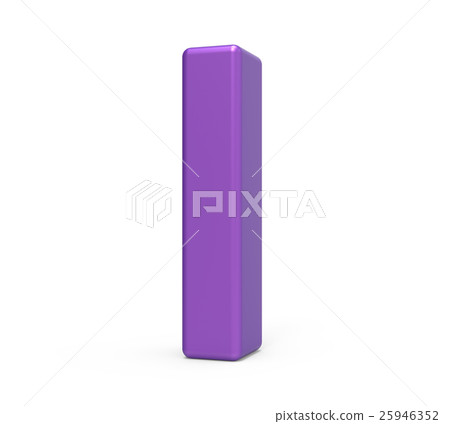 3d purple letter I 25946352