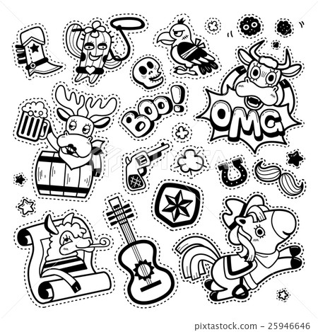 Lovely patch badges set Lovely patch badges set 25946646