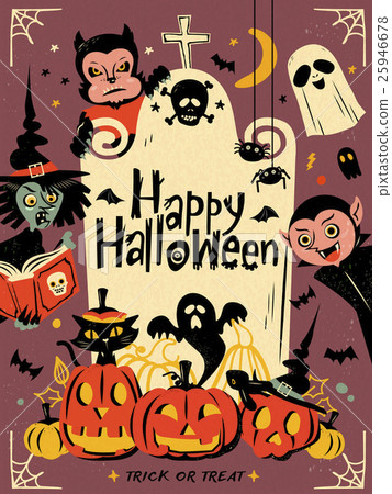 Happy Halloween Illustration Stock Illustration