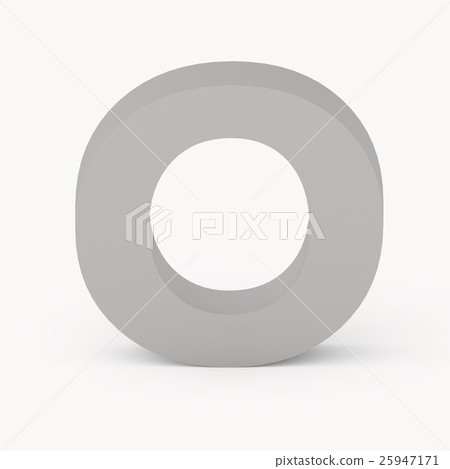 Matte grey font O - Stock Illustration [25947171] - PIXTA
