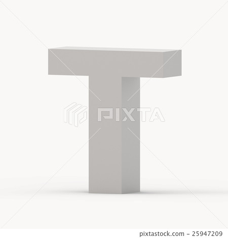 Matte grey font T Matte grey font T 25947209