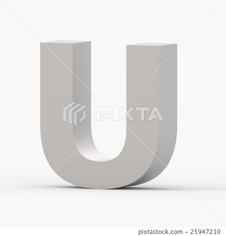 Matte grey font U Matte grey font U 25947210