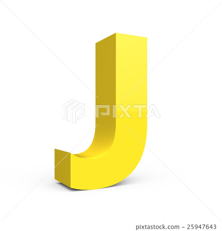 light yellow font J - Stock Illustration [25947643] - PIXTA
