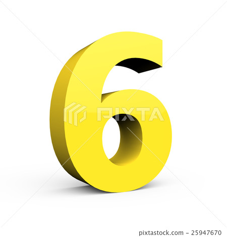 light yellow number 6 light yellow number 6 25947670