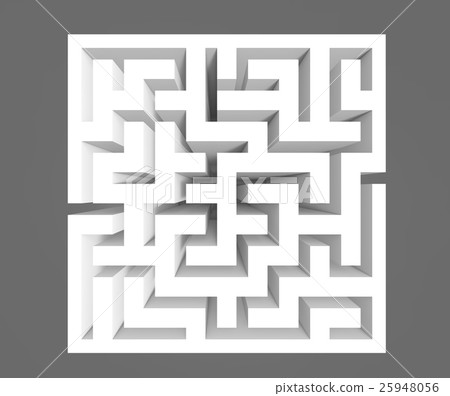 3d rendering maze 25948056