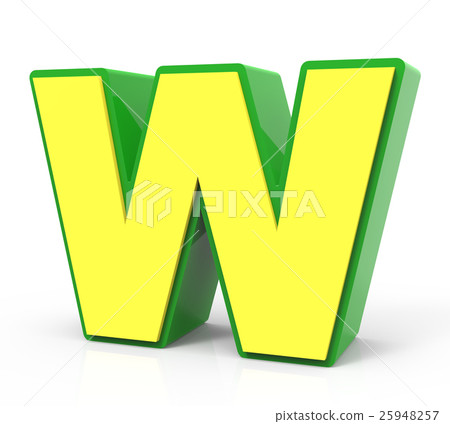 3D Toy letter W 3D Toy letter W 25948257