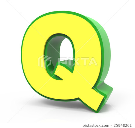 3D Toy letter Q 3D Toy letter Q 25948261