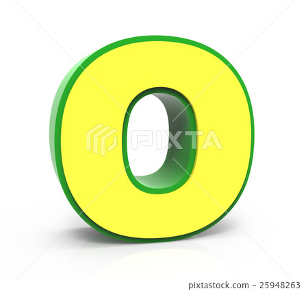 3D Toy letter O 3D Toy letter O 25948263