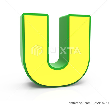 3D Toy letter U 3D Toy letter U 25948264