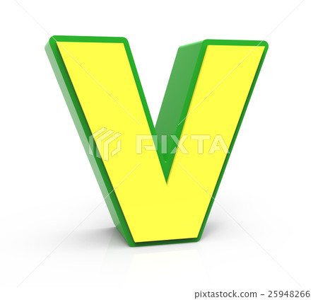3D Toy letter V 3D Toy letter V 25948266