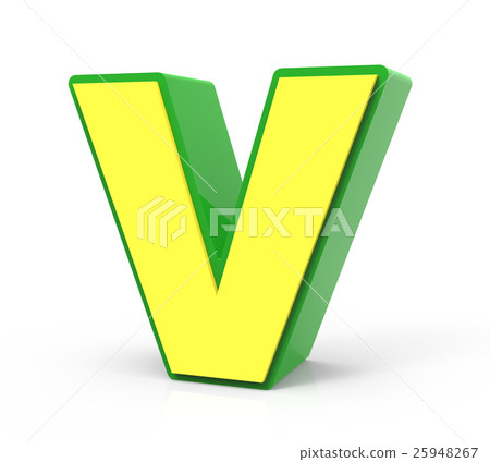 3D Toy letter V 3D Toy letter V 25948267