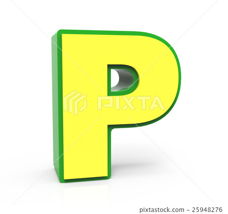 3D Toy letter P 3D Toy letter P 25948276