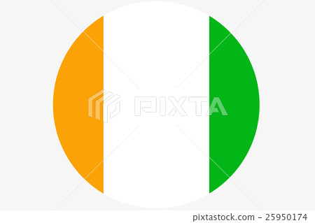 Cote d'ivoire flag ,Original and simple Ivory Coas 25950174