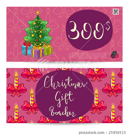 Christmas Gift Voucher with Prepaid Sum Template Christmas Gift Voucher with Prepaid Sum Template 25950515