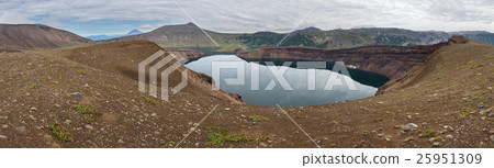 Lake in Caldera volcano Ksudach. South Kamchatka 25951309