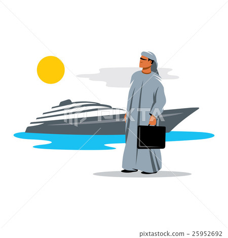 Arab sheikh. Vector Illustration. Arab sheikh. Vector Illustration. 25952692