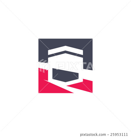 Warehouse abstract sign  25953111