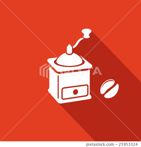 Coffee mill vector icon Coffee mill vector icon 25953324