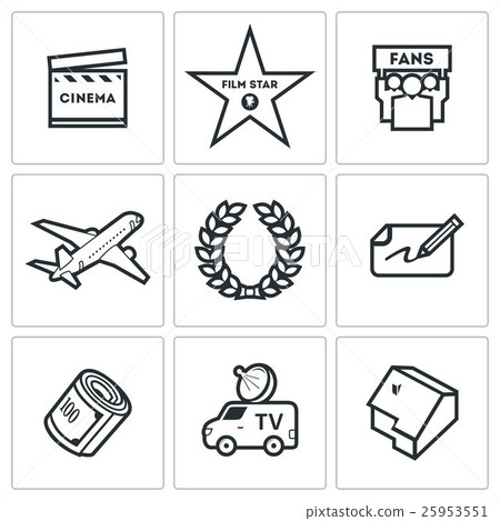 Cinema and Glory icons 25953551