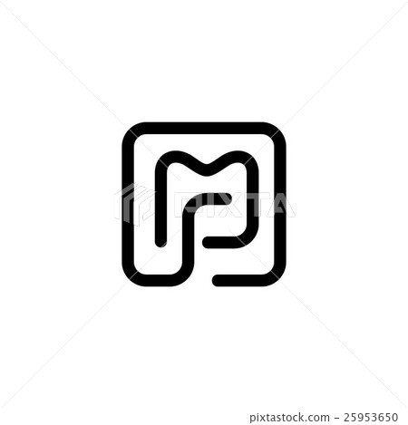 Sign of the letter M and P. Vector Illustration. Sign of the letter M and P. Vector Illustration. 25953650