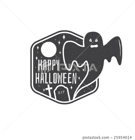 Halloween vintage badge, emblem or label. Halloween vintage badge, emblem or label. 25954014