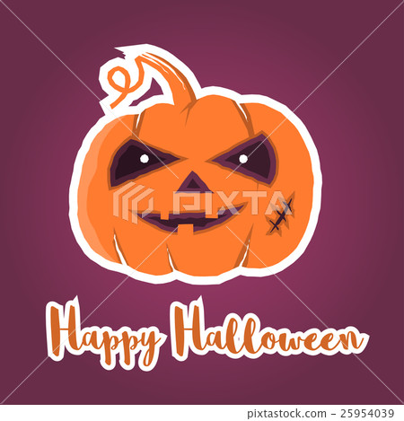 Happy Halloween greeting card. Happy Halloween greeting card. 25954039