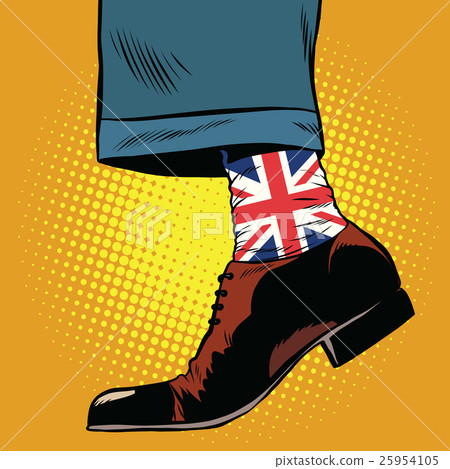 Stylish hipster socks with the British flag Stylish hipster socks with the British flag 25954105